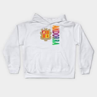 Andorra Coat of Arms Design Kids Hoodie